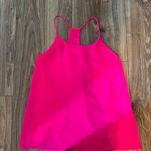 Hot pink racer back cami